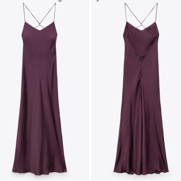 Zara Dresses Zara Eggplant Purple Dress Poshmark